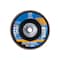 Pferd 5" x 5/8-11 Thd. POLIFAN Flap Disc - Z PSF EXTRA STEELOX, Zirconia, 80 Grit, Flat 60496 - alternate 3